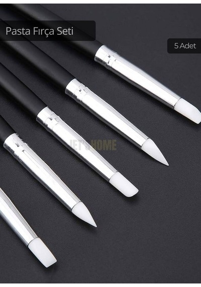 5 Li Set Pasta Fırçası Silikon Yağlı Boya Fırçası İnce Uçlu Fırça Yüz Boyası Fırçası El İşi Fırça