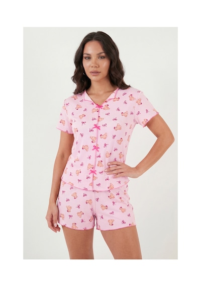 Lela Bayan Pijama Takımı 65770837 Pembe
