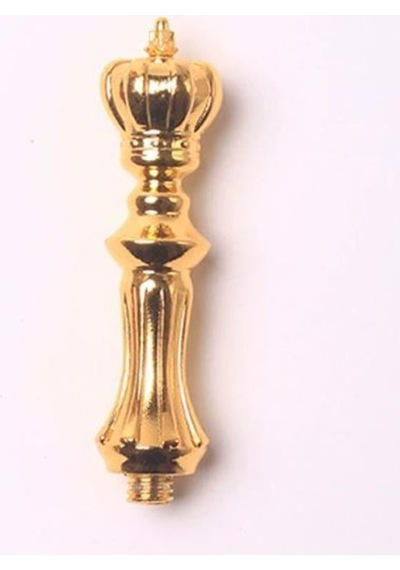 Mum Mühür Damga Kolu Premium Metal Kraliyet Tacı Parlak Altın Karışık