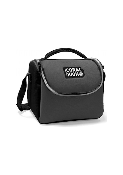 Coral High Siyah Gri Thermo Okul Beslenme Çantası Erkek