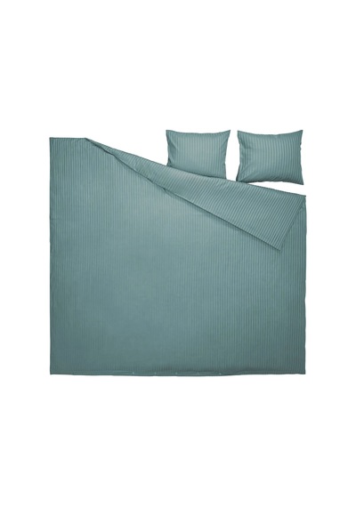 Ikea Nattjasmın Çift Kişilik Nevresim Takımı 220 X 240 Cm Koyu Yeşil - Yeşil