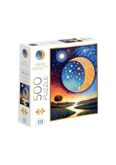 Ay Ve Manzara 500 Parça 2,2mm Kalınlık 33x48cm Profesyonel Hobi Puzzle Yapboz Serisi