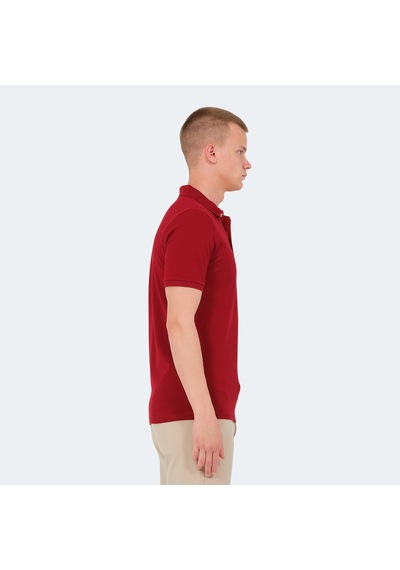 Slazenger VALE KTN Erkek Polo Yaka Bordo Tişört