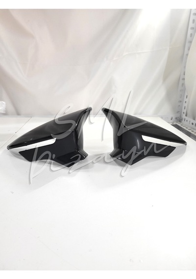Seat Leon Mk3-3.5 Batman-Yarasa Ayna Kapağı Plastik PARLAK SİYAH