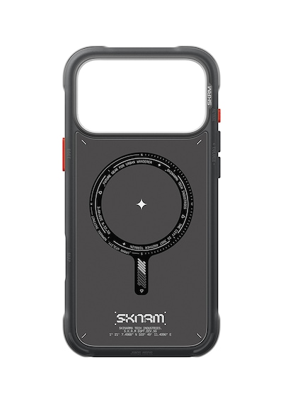 Apple Uyumlu iPhone 18 Pro Max Uyumlu Kılıf M-safe Şarj Özellikli Airbag Tasarımlı Skinarma Avion Kapak Siyah