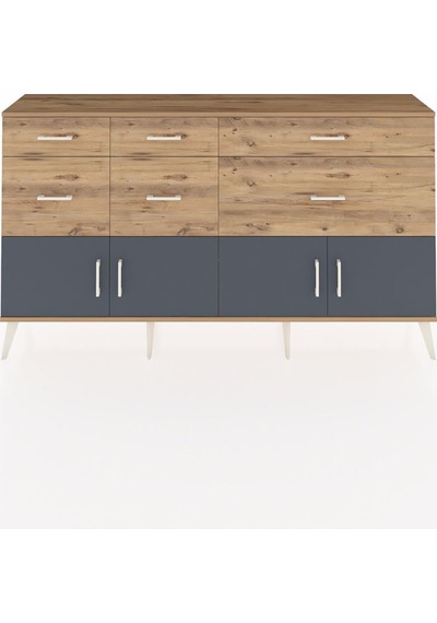 Arges Konsol Tek Raflı 6 Çekmeceli 4 Kapaklı 176x30x99 Çam-antrasit/çam Antrasıt/atlas Çam - Atlas Çam Arges Konsol Tek Raflı 6 Çekmeceli 4 Kapaklı 176x30x99 Çam-antrasit/çam Antrasıt/atlas Çam - Atlas Çam
