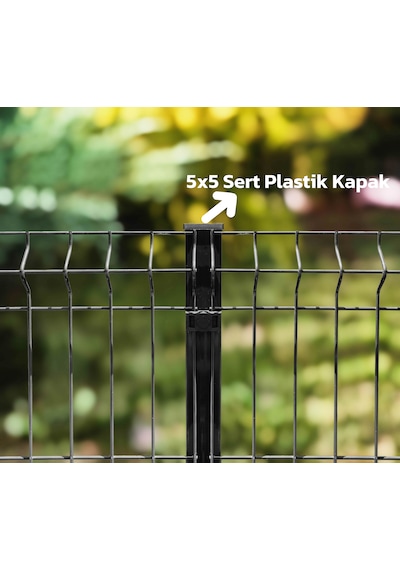 Konak Tel Çit Sistemleri Panel Çit Direği Kapağı Antrasit