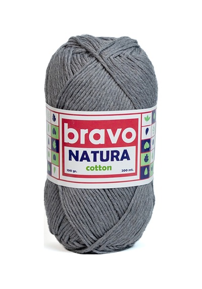 Natura %100 Koton İplik 100 Gram 200 Metre Renk Kodu:104 Gri