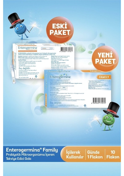 Enterogermina Family 5 Ml 10 Flakon 3 Adet