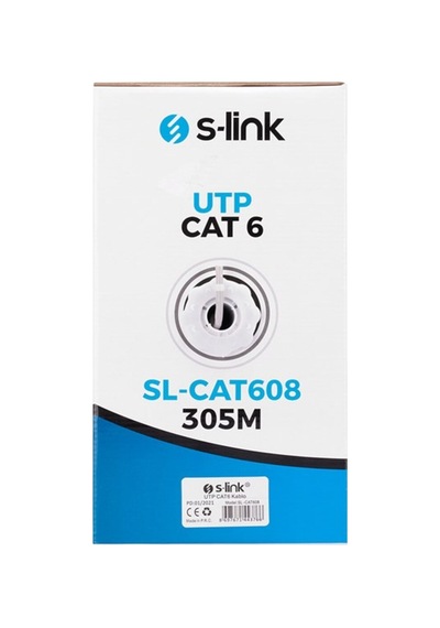 Cat6 Gri Cca Utp Data Kablosu 305m