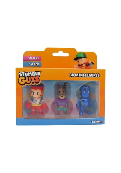 Stumble Guys 3 Lü Mini Figür Seti Seri 3 - 5 Cm - Model 8