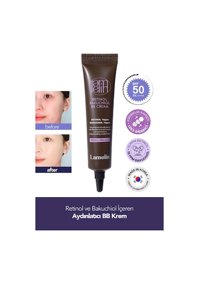 Lamelin Retinol ve Bakuchiol İçeren Aydınlatıcı BB Krem 10 ml Lamelin BB Cream 10 ml