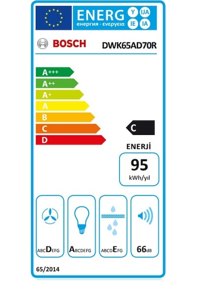 Bosch DWK65AD70R Duvar Tipi 60 CM Davlumbaz