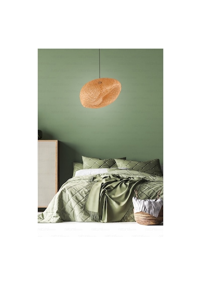 Bohem Bambu Asimetrik Sarkıt Avize Lamba 58cm - Iskandinav, Modern, Bohem, Rattan Aydınlatma Bambu