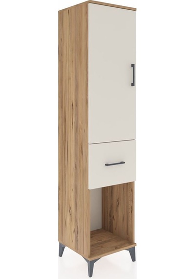 Hyperion Dolap Tek Raflı Tek Çekmeceli Tek Askılı 44x44x195 Çam-aytaşı Atlas Çam