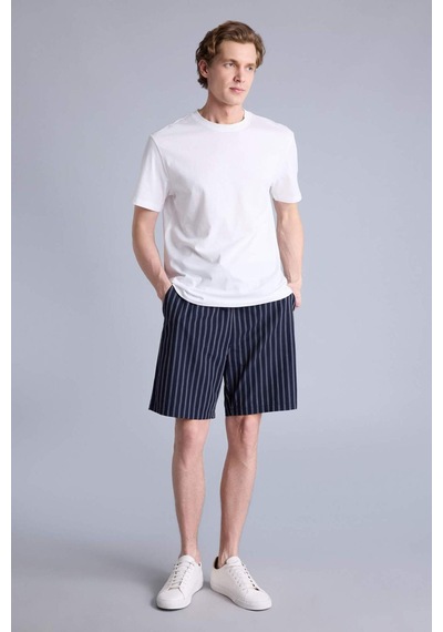 Defacto Regular Fıt Cepli Kısa Boy Poplin Alt H2742ax26spnv135 Lacivert-nv135