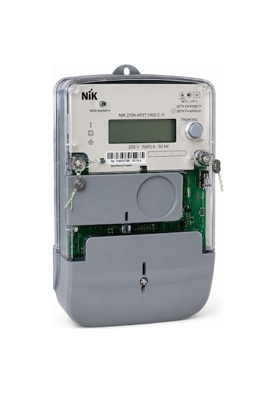 Nık2104 Ap2t.1000.c.11 Tek Fazlı 220v Elektrik Sayacı, Çoklu Tarifeli