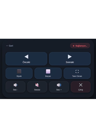 Profesyonel Kablosuz Sunum Kontrol Modülü Bluetooth İle Powerpoint/pdf Yönetimi, Web Arayüzü