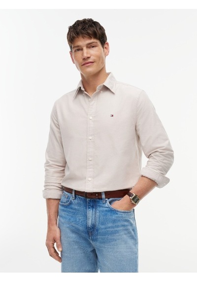 Tommy Hilfiger Solıd Herıtage Oxford Rf Shırt Erkek Yeşil Uk Gömlek - Mw0mw35774