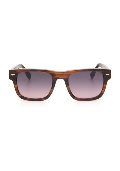 Zen Milano Eyewear Splq86-c02 52 Erkek Güneş Gözlüğü Kahverengi