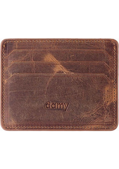 Damy Hakiki Deri Unisex Kartlık 530Cr - Taba Taba