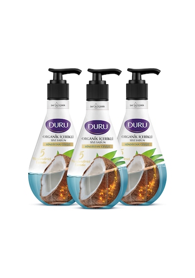 Organik Içerikli Hindistan Cevizli Sıvı Sabun 3x500ml