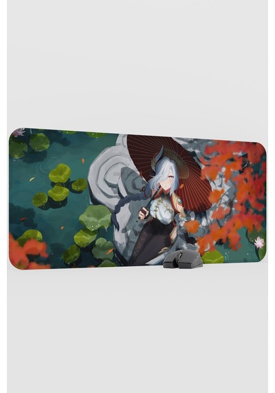 Shenhe Genshin Impact Anime Gacha V3 - 90x40 Xxl Gaming Mouse Pad Fare Altlığı