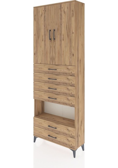 Arges Dolap 4 Raflı 6 Çekmeceli 2 Kapaklı 88x30x243 Çam-çam Atlas Çam Arges Dolap 4 Raflı 6 Çekmeceli 2 Kapaklı 88x30x243 Çam-çam Atlas Çam