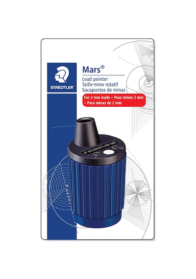 Staedtler 502 Bk A6 Mars Rotary Action Lead Pointer And Tub For 2mm Leads, 502bka6