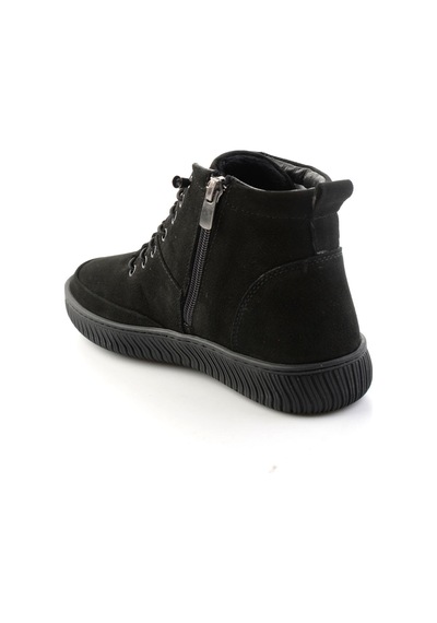 Bambi Siyah Nubuk Hakiki Deri Kadın Bot & Bootie K02045900101