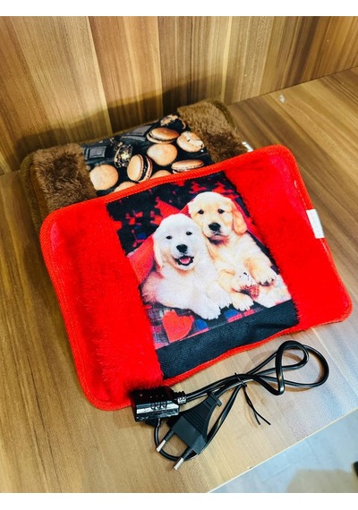 Peluş Kılıflı Emojili Sıcak Su Torbası Elektrikli Cepli El Geçmeli Sıcak Su Torbası El Isıtıcı