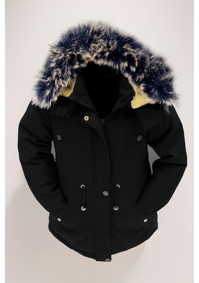 Asortix Unisex Kız/erkek Çocuk Kışlık Kanvas Kumaş Büzmeli Diz Üstü Içi Kürk Kapüşonlu Kaban Mont-mnt-0005 Siyah Asortix Unisex Kız/erkek Çocuk Kışlık Kanvas Kumaş Büzmeli Diz Üstü Içi Kürk Kapüşonlu Kaban Mont-mnt-0005 Siyah