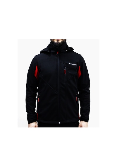 Mudwill Softshell Erkek Mont Ceket Kırmızı-Siyah