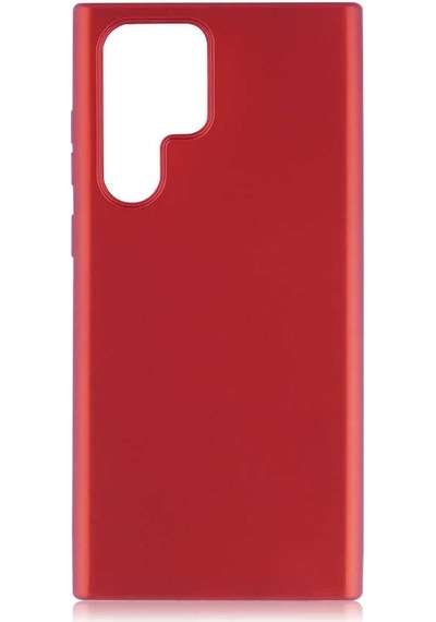 Galaxy Uyumlu S22 Ultra Kılıf Hptk Premier Silikon Kapak - Kırmızı Kirmizi