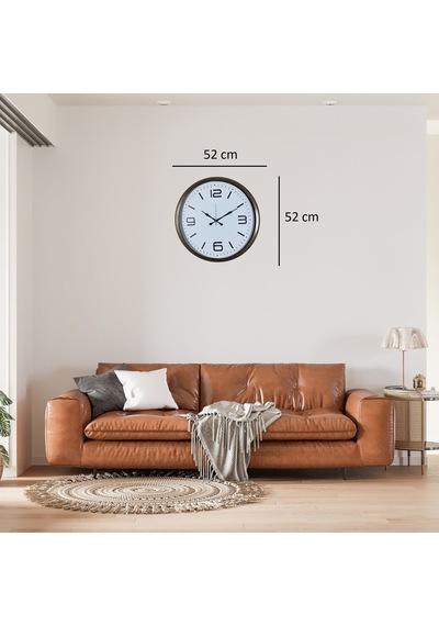Eskitme Modern 52 Cm Metal Dekoratif Duvar Saati çok Renkli