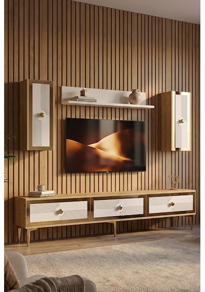 Tvr1816dbg Pega Tv Ünitesi Takımı Safirmeşe-beyaz-gold 180cm Safirmeşe - Beyaz - Altın Tvr1816dbg Pega Tv Ünitesi Takımı Safirmeşe-beyaz-gold 180cm Safirmeşe - Beyaz - Altın