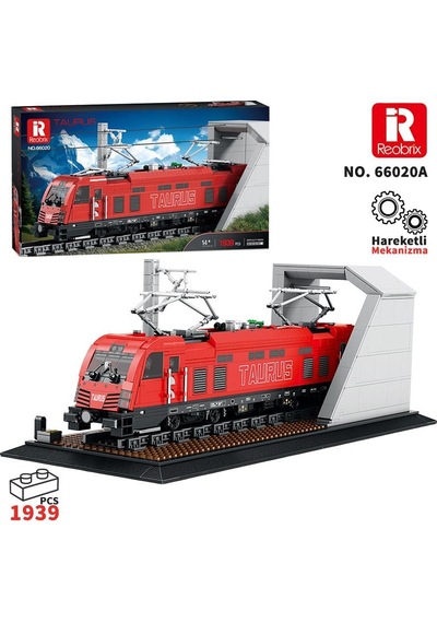 Reobrix Technic 66020 Avrupa Elektrikli Yolcu Treni Taurus European Electric Passenger Train Yapı Blok Seti Building Blocks - 1939 Parça