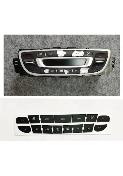 Fluence - Megane 3 - Scenic - Latitude 3 Klima Tuş Tamir Sticker Seti 1 Adet