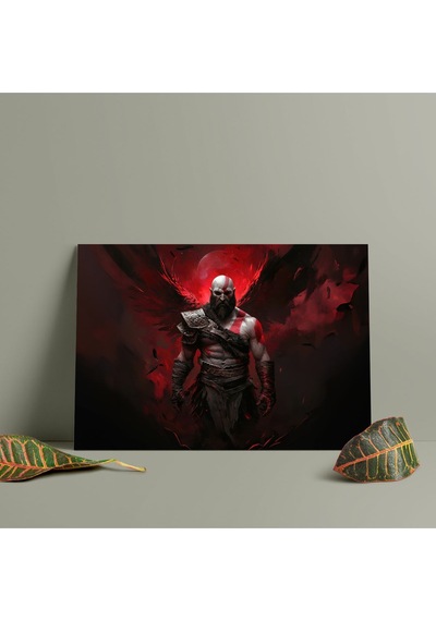 God Of War Kratos - Metal Tablo