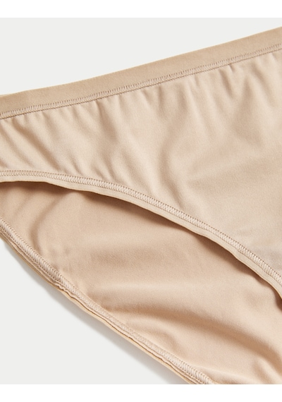 Marks & Spencer 5'li Dikişsiz Bikini Külot Seti T61004106 Bej