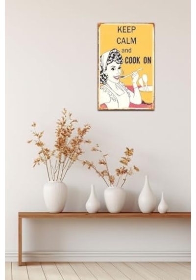 Ayrex Kağıt Duvar Posteri Keep Calm And On Retro Drtr0029