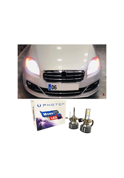 Fiat Linea Led Xenon Sis Farı Ampulü H1 Mono Yeni Seri Beyaz