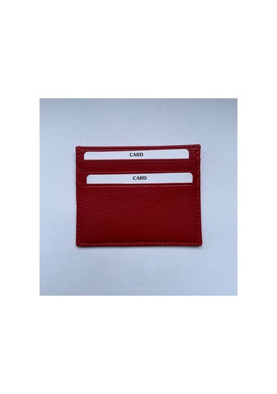 Shop Hakiki Deri Unisex Kartlık, Çift Taraflı, Orta Bölmeli, Küçük Boy Kırmızı 17 - 931991641 Kırmızı 17
