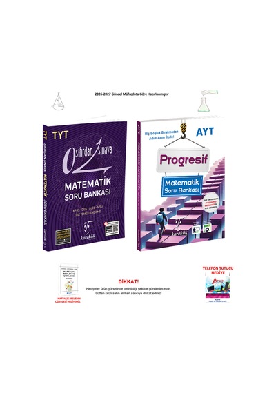 Karekök Tyt Ayt 2 Kitap Seti - Tyt Sıfırdan Sınava Matematik Soru