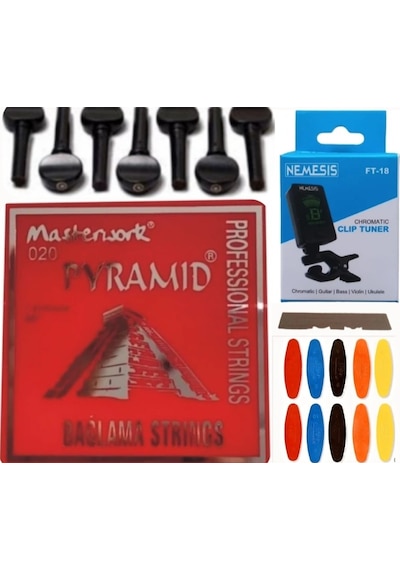 Masterwork Pyramid 0.20 Uzun Sap Bağlama Teli 5'li Ekonomik Set