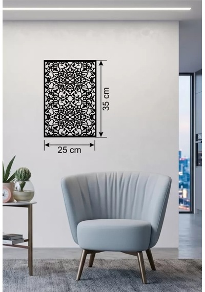 Mey İthalat Floral Mandala Tasarım Ahşap Duvar Tablosu - 25x35 Cm Lazer Kesim Dekoratif Pano Çok Renkli