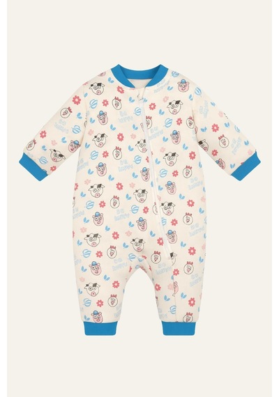 Zeyland Unisex Çocuk Elyaf Dolgulu Uyku Tulumu - Ecru Ekru