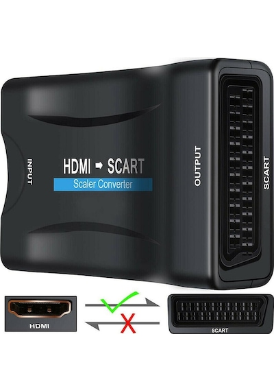 Hdmi To Scart Av Çevirici Dönüştürücü Skart Convert Tüplü Tv Tele (510121232)