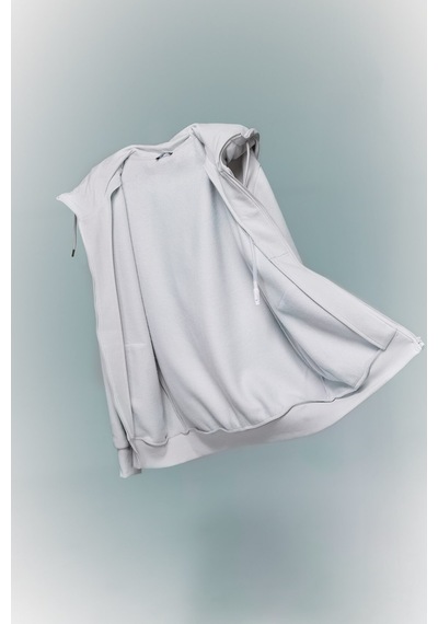 Defacto Şişirilebilir Boyun Yastıklı Fermuarlı Sweatshirt H8716ax26augr368 Gri-gr368