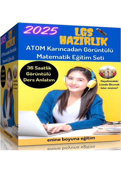 2025 LGS Görüntülü Matematik Eğitim Seti (38 Saat Özel Anlatım)